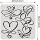 Modello di decorazione con stencil a cuore infinito di benecreat DIY-WH0172-983-2