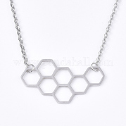 Не тускнеющие подвески из нержавеющей стали 201 NJEW-T009-JN102-1-40