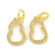 Латунные микро проложить кубического циркония подвески KK-L075-015G