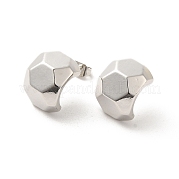 Серьги-гвоздики из латуни с шестигранной головкой EJEW-P254-03P