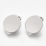 Accessoires de boucles d'oreilles clips à vis en 304 acier inoxydable STAS-T045-33D-P