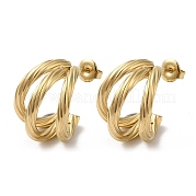 Серьги-гвоздики из нержавеющей стали 304 EJEW-Z026-11G
