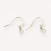 Brass French Earring Hooks KK-T029-131LG