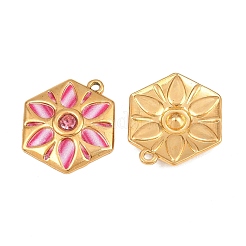 Colgantes de acero inoxidable 304 con esmalte y rhinestone&nbsp;STAS-G398-26G-01