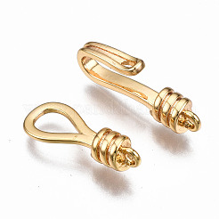 Латуни крюка и S-крючок застежки KK-T063-70G-NF