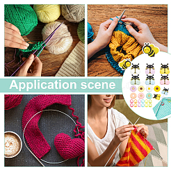 Силиконовые стопоры для спиц «маргаритка и пчела» DIY-NB0010-73