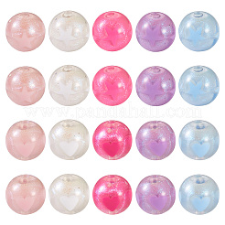 20 комплект акриловых круглых бусин 10 видов OACR-TA0002-86