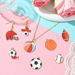 8шт 8 стиля подвески из сплава с эмалью&nbsp;ENAM-YW0004-26