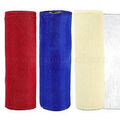 3 рулон сетчатой пластиковой упаковочной бумаги 3 цветов DIY-CY0001-12