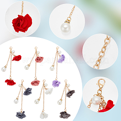 6 шт. 6 цвета железный телефон подвесной кулон украшение&nbsp;AJEW-WR0001-49