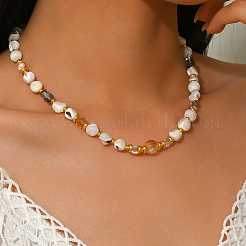 Элегантные натуральные ракушки самородки бусины ожерелья для женщин ZE2381