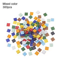 Мозаичные стеклянные плоские задние кабошоны&nbsp;GLAA-PH0007-36