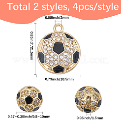 DIY-Sets zur Schmuckherstellung mit Fußballmotiven&nbsp;DIY-SC0033-44