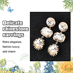 4 пара двухцветных овальных EJEW-AN0003-05