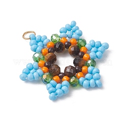 Стеклянные подвески из бисера&nbsp;PALLOY-MZ01241