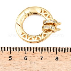 Латунное кольцо с микропаве из прозрачного кубического циркония&nbsp;KK-C162-094G