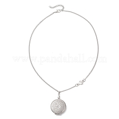 Кулон-медальон в форме сердца&nbsp;NJEW-JN05839