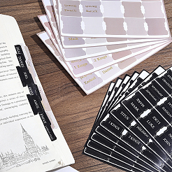 16 foglio 2 stili di adesivi indice versetti della Bibbia in carta&nbsp;DIY-WR0005-80B