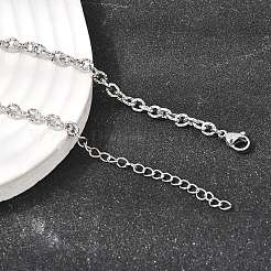 Collane a catena con trama in acciaio inossidabile 304&nbsp;NJEW-Z114-01P