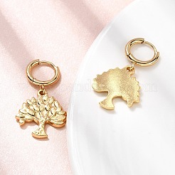 Серьги-кольца из нержавеющей стали 304&nbsp;EJEW-P329-01B-G