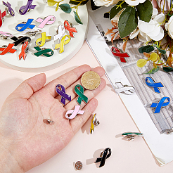 27 шт. двухцветная эмалевая лента с информационными значками&nbsp;JEWB-FH0002-64