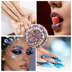 Чипсы непрозрачные стеклянные бусины GLAA-OC0001-43