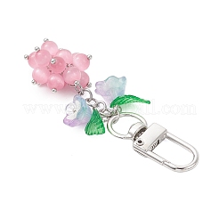 Круглые подвески кошачий глаз украшения HJEW-JM04199-01