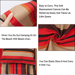 Полосатый узор стул холст ткань&nbsp;AJEW-WH0248-452C