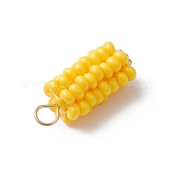 Подвески из стеклянных бусин в виде кукурузы&nbsp;PALLOY-MZ01108