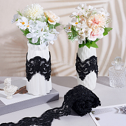 3 ярд полиэстера с цветочной кружевной отделкой&nbsp;OCOR-MA0001-47A