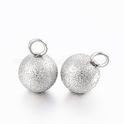 304ステンレススチールチャーム  テクスチャ  艶消し  ラウンド  ミックスカラー  9x6mm  穴：2mm&nbsp;STAS-H394-13