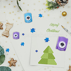 3 шт. 3 вида пластиковых мини-дыроколов для скрапбукинга и бумажных поделок&nbsp;AJEW-BC0004-11