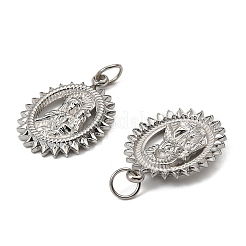 Подвески из нержавеющей стали 304 на тему Девы Марии&nbsp;LS-STAS-I356-05P-01