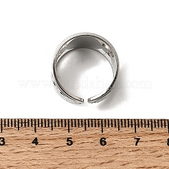 Кольцо-манжета Religion 201 из нержавеющей стали со стразами для мужчин&nbsp;RJEW-Z135-01P