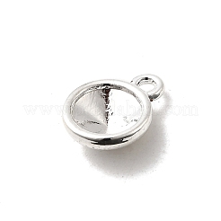 Тибетский сплав стиль плоские круглые шарма Rivoli XILION указал назад CHATON сеттинги горный хрусталь PALLOY-O034-B-S01