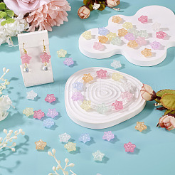 50 шт. светящиеся прозрачные акриловые бусины&nbsp;LACR-TA0001-08