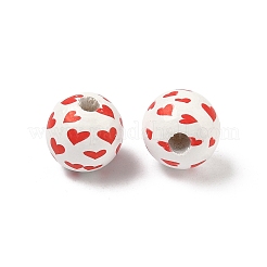 Европейские деревянные бусины ко Дню святого Валентина&nbsp;WOOD-L023-03J