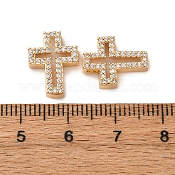 Латунные микропаве прозрачные кубические циркониевые подвески KK-Z112-33G