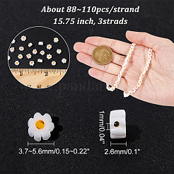 3 нити стеклянных бусин миллефиори ручной работы LAMP-NB0001-96