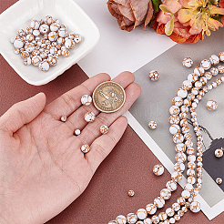 3 стиль матовые синтетические золотые бирюзовые бусины&nbsp;G-PH0003-13