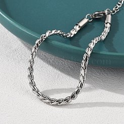 Браслеты-цепочки из нержавеющей стали 304 для женщин&nbsp;LS-BJEW-Q051-04P