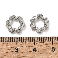 Perle europee in zircone chiaro con micro pavè di zirconi chiari&nbsp;KK-D228-03P