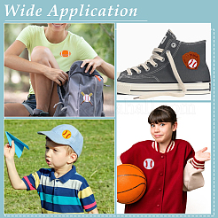 16 шт. 8 стиля полиэстеровых заплаток для термоприклеивания/пришивания&nbsp;PATC-ME0001-03