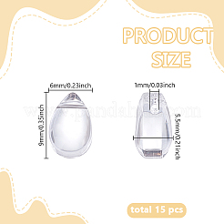 150 шт. прозрачные подвески-лэмпворк&nbsp;FIND-AR0006-65