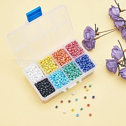 Смешанный стиль 6/0 круглый стеклянный бусины&nbsp;SEED-PH0006-4mm-11