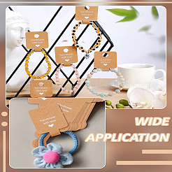 50 шт. Карточки для демонстрации бумажных резинок для волос&nbsp;CDIS-LP0001-03