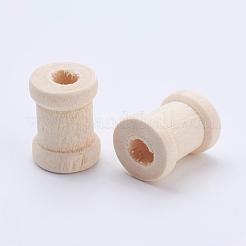 Perle di legno naturale non colorato&nbsp;WOOD-L003-28