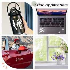 8 лист 4 стильных водонепроницаемых наклеек для животных с рисунком в виде сердца и медвежьей лапы&nbsp;STIC-GF0001-03B