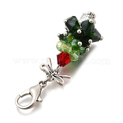 Подвесные украшения из сплава стекла HJEW-JM04107-02