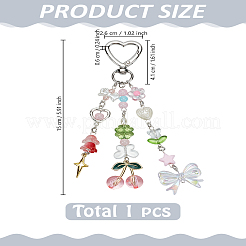 1 шт. подвесные украшения из сплава смолы&nbsp;HJEW-LP0002-86B